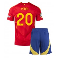 Camiseta España Pedri Gonzalez #20 Primera Equipación para niños Eurocopa 2024 manga corta (+ pantalones cortos)